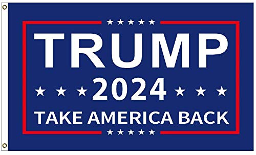 Trump 2024 Flag - Take America Back Flag Indoor Outdoor Banner Bule By 3x5ft