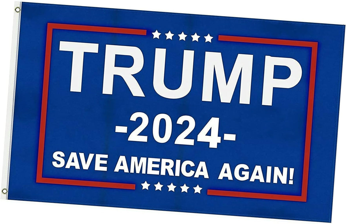 Frugality Trump 2024 Flag Save America Again Flag 3x5 Feet Outdoor Indoor Decoration Banner with Brass Grommets Vivid Color and UV Fade Resistant