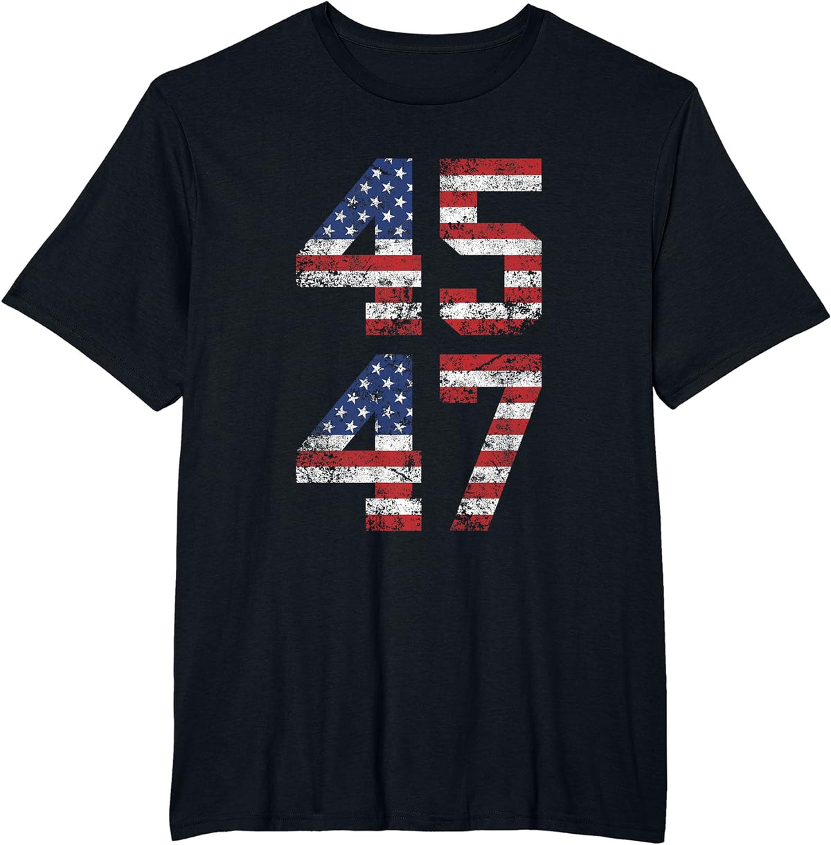 Trump 2024 Vintage T-Shirt - Classic Fit, Crew Neck, Black Adult