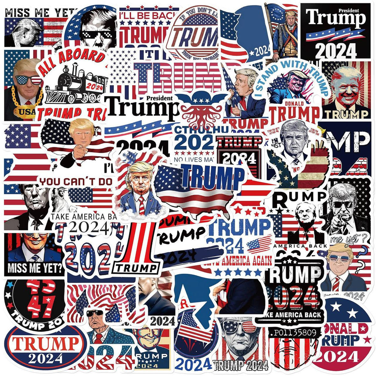 50 Trump Sticker Pack